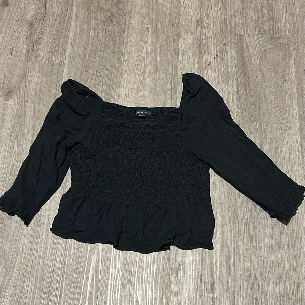 American Eagle black blouse size medium